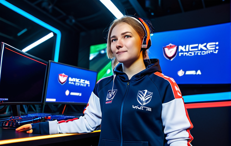 **

"A professional female gamer in a modern, well-lit eSports arena, wearing a comfortable gaming tracksuit with team logos, fully clothed, appropriate attire, focused on a large monitor displaying the Nikke: Goddess of Victory gameplay. Audience in the background, cheering. Safe for work, perfect anatomy, natural proportions, professional photography, high quality, dynamic lighting, vibrant colors, showcasing the excitement of Russian eSports."

**
