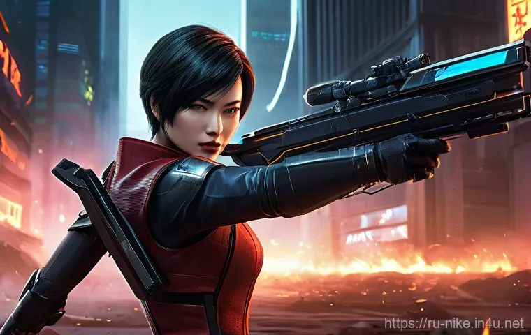 승리의여신 니케 유저 커뮤니티 - **Prompt 1: Ada Wong in Tactical Combat**
A highly detailed, dynamic illustration of Ada Wong fr...