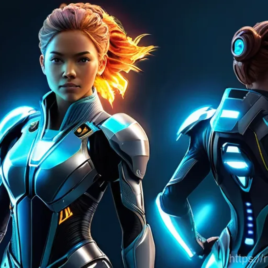 승리의여신 니케 커뮤니티 인터뷰 - **Prompt 1: The Birth of a NIKKE - From Concept to Reality**
An intricately detailed image illus...