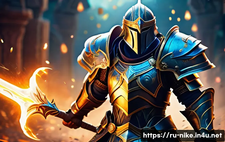 승리의여신 니케 경험치 부스트 아이템 - A dynamic fantasy RPG battle scene featuring a heroic warrior using a glowing battle scroll to insta...