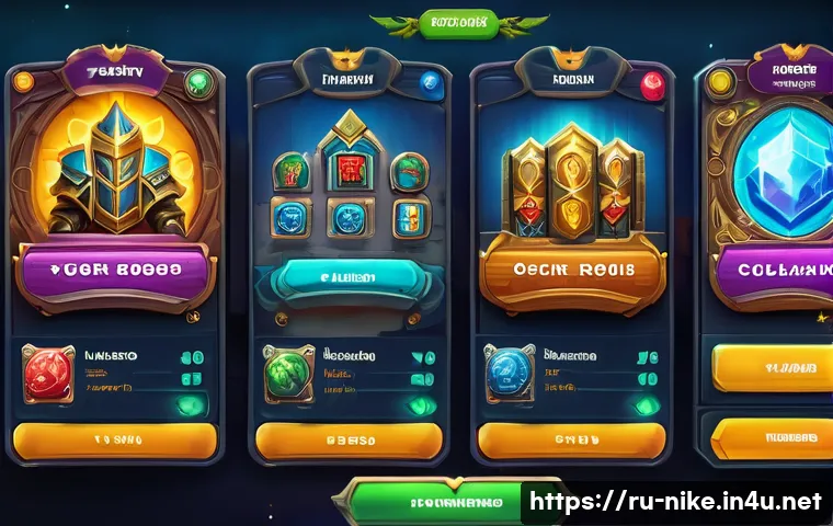 승리의여신 니케 패키지 비용 분석 - A detailed digital illustration of a mobile game shop interface displaying various in-game purchase ...